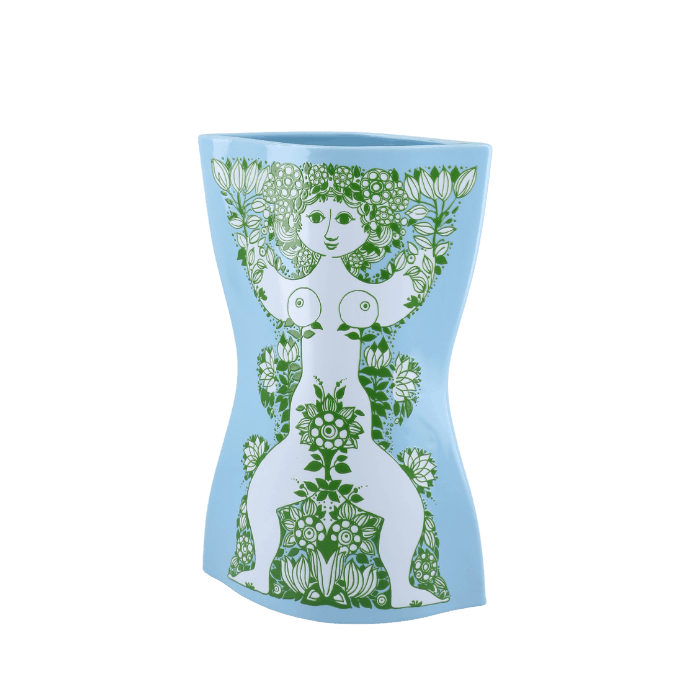 Bjørn Wiinblad 53120 Nina Vase in Light Blue/Green