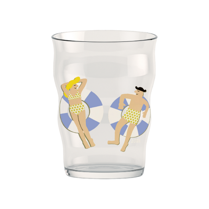 Holmegaard 4300547 Mikkeller Verre à bière annuel 2026 en verre transparent décoré