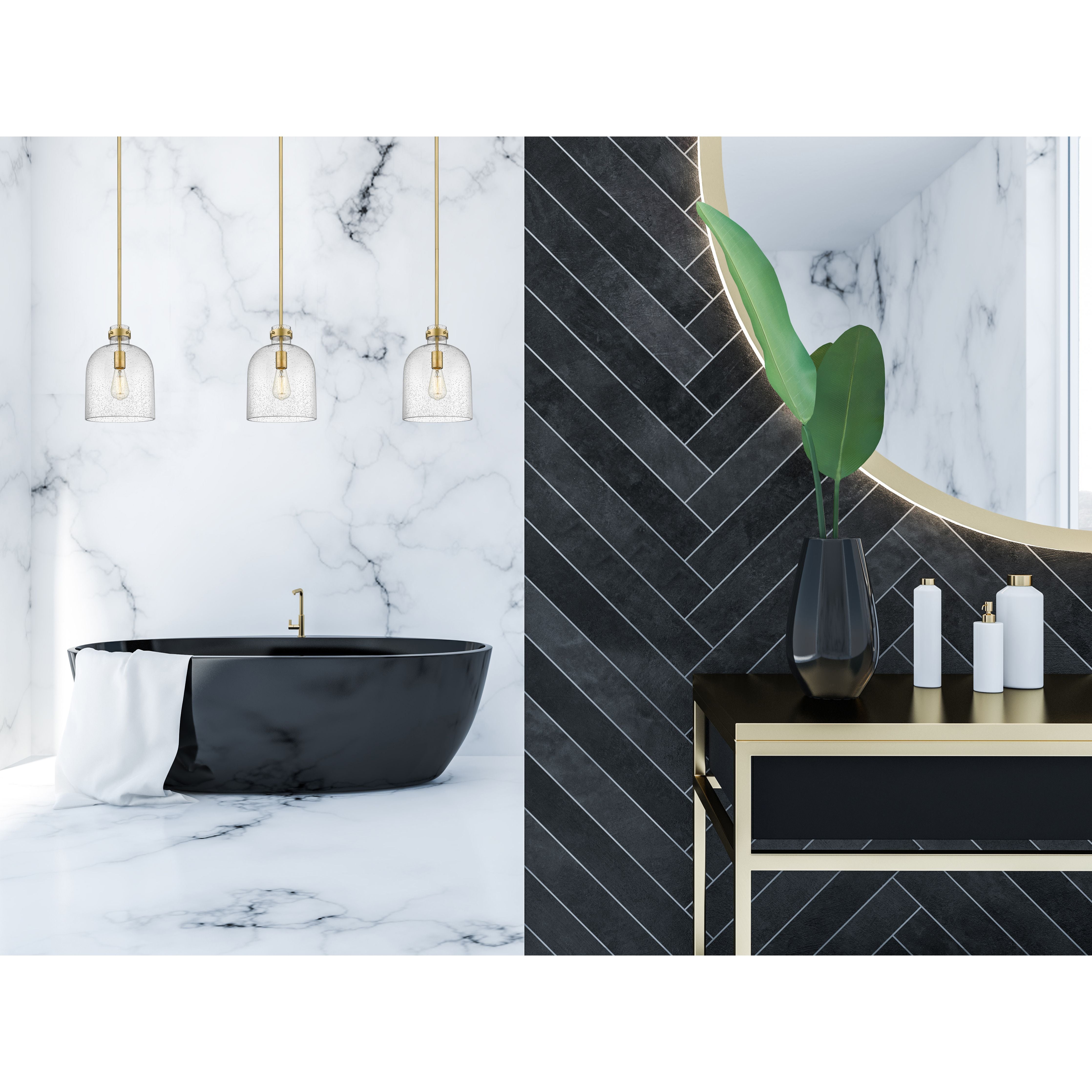 Z-Lite 817-9RB Pearson Suspension photo de la chambre Rubbed Brass