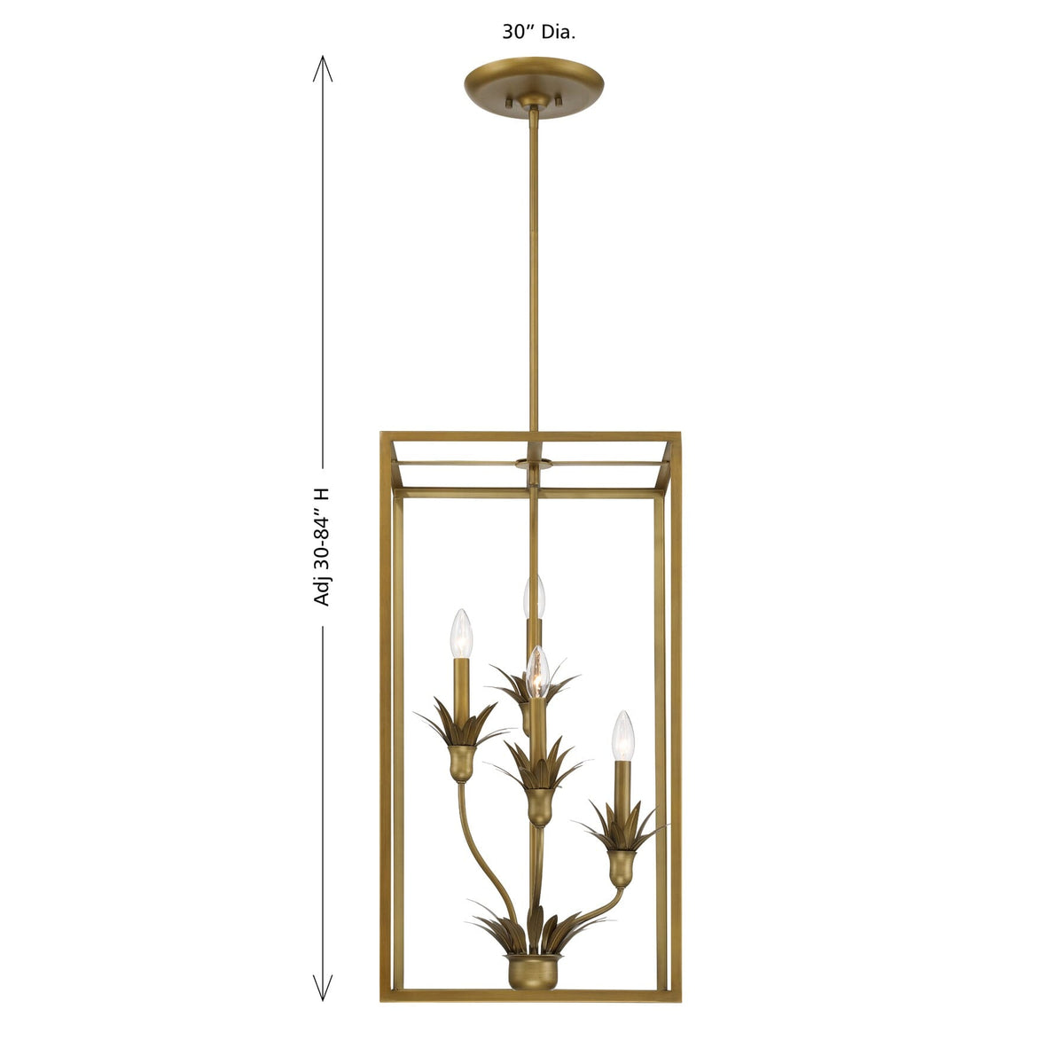 Savoy House 3-1261-4-339 Strathmore Pendant in Antique Patina