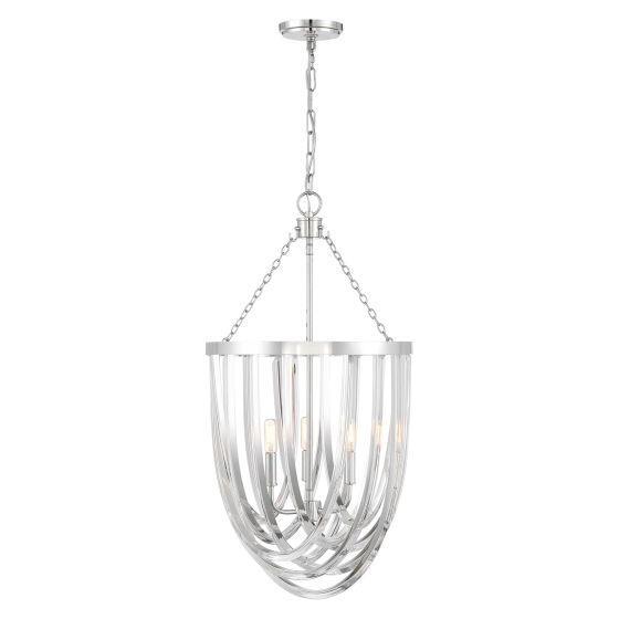 Savoy House - 3-2999-3-109 - Three Light Pendant - Jennings - Polished Nickel