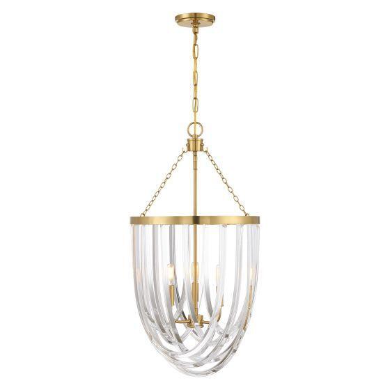Savoy House - 3-2999-3-109 - Three Light Pendant - Jennings - Polished Nickel