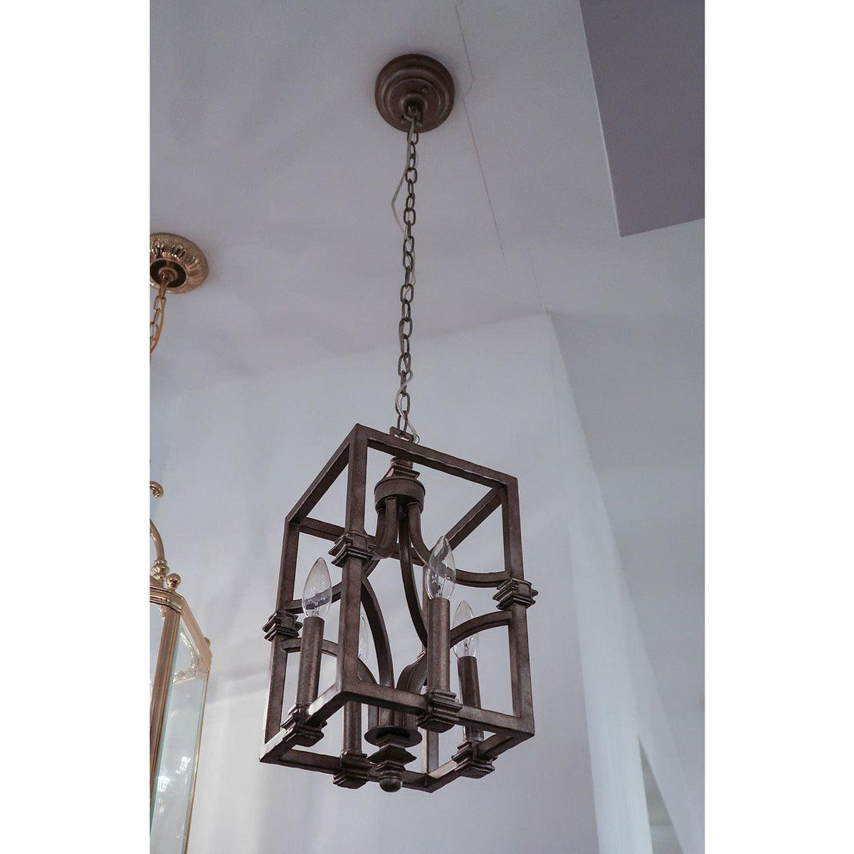 Montreal Lighting & Hardware - Structure Four Light Foyer Pendant by Savoy House | OPEN BOX - 3-4302-4-242-OS | Montreal Lighting & Hardware