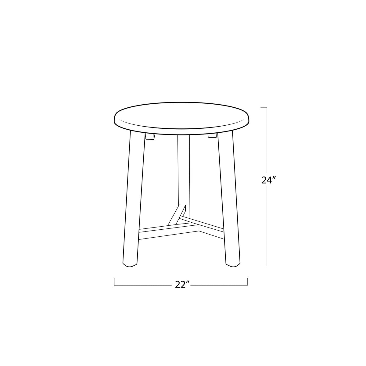 Sonoma Wood Accent Table