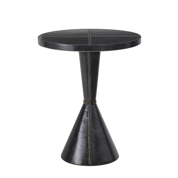 Table d'appoint en cuir Gabe