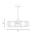 Savoy House 30-FD-435-89 Castra LED Ventilateur  D'Lier en noir mat