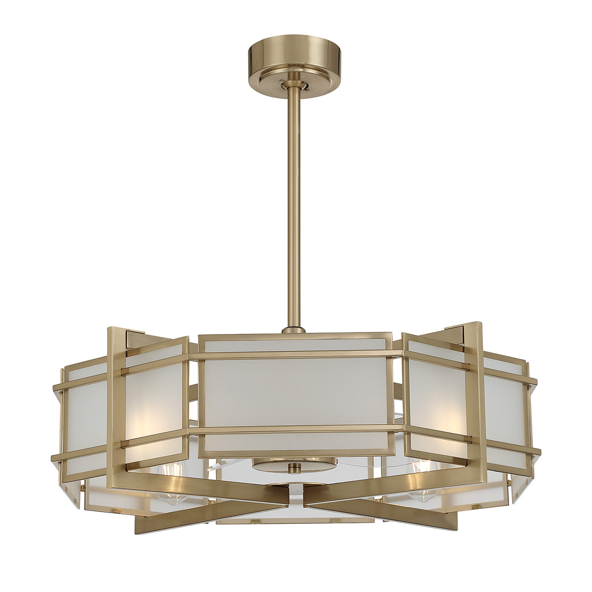 Savoy House 30-FD-495-127 Canterbury Fan D'Lier in Noble Brass