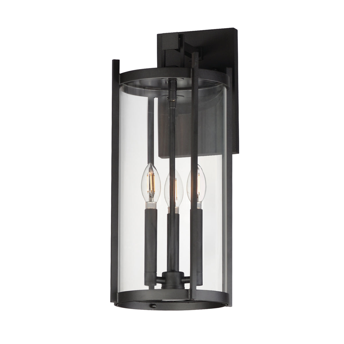 Maxim Lighting 30065CLBK Belfry Wall Sconce in Black