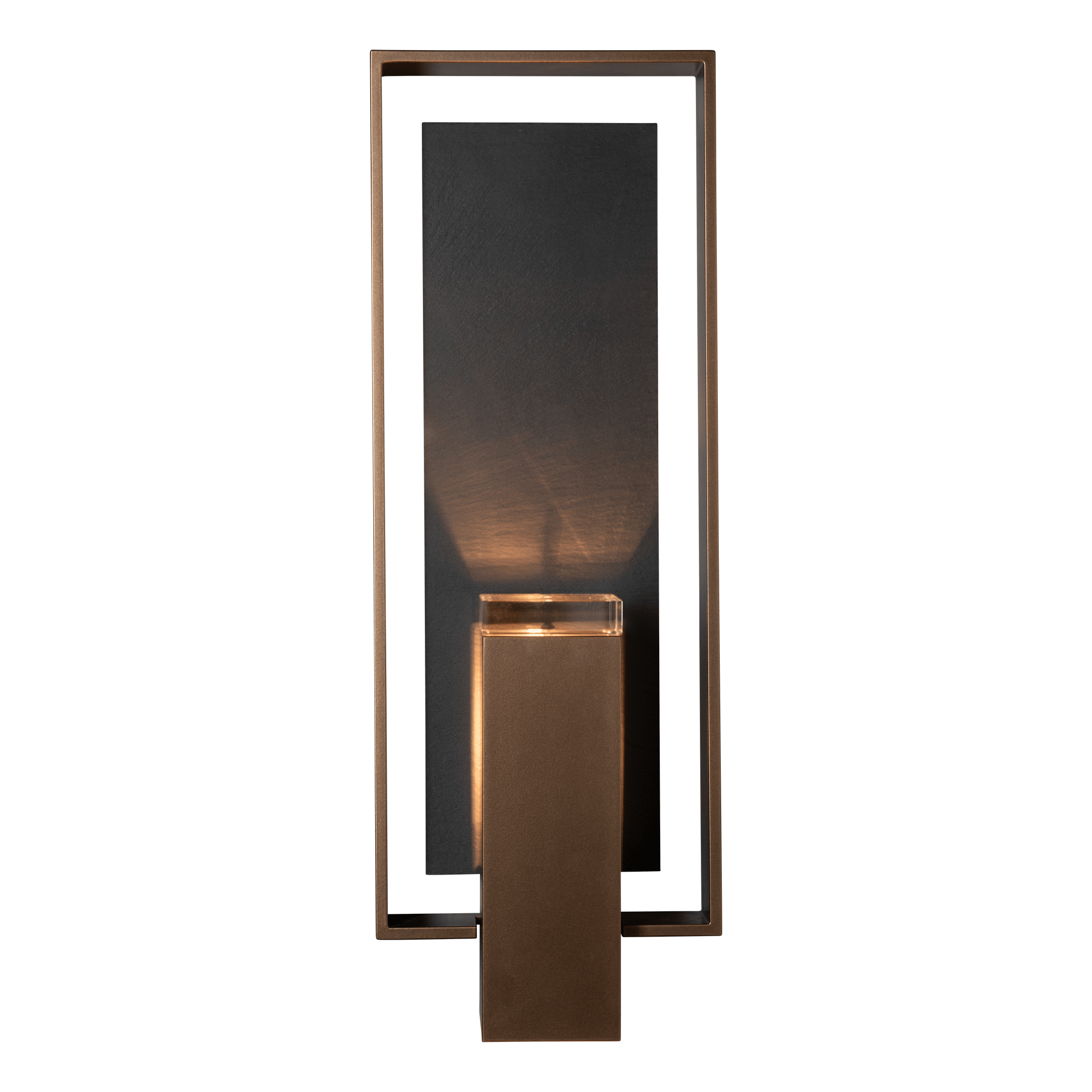 Hubbardton Forge - 302604-SKT-75-SL-ZM0546 - One Light Outdoor Wall Sconce - Shadow Box - Coastal Bronze