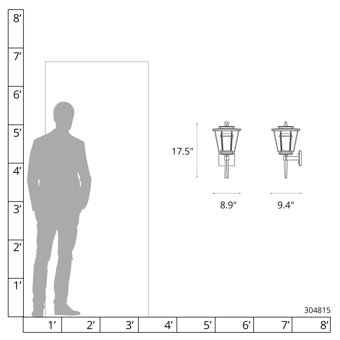 Hubbardton Forge 304815 Beacon Hall Outdoor Sconce