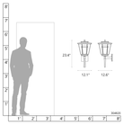 Hubbardton Forge 304820 Applique murale extérieure Beacon Hall (grand modèle)