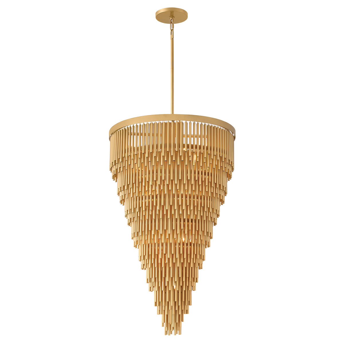 Éclairage Hinkley 30496DXG Bijou Multi Tier Suspendu en or de luxe