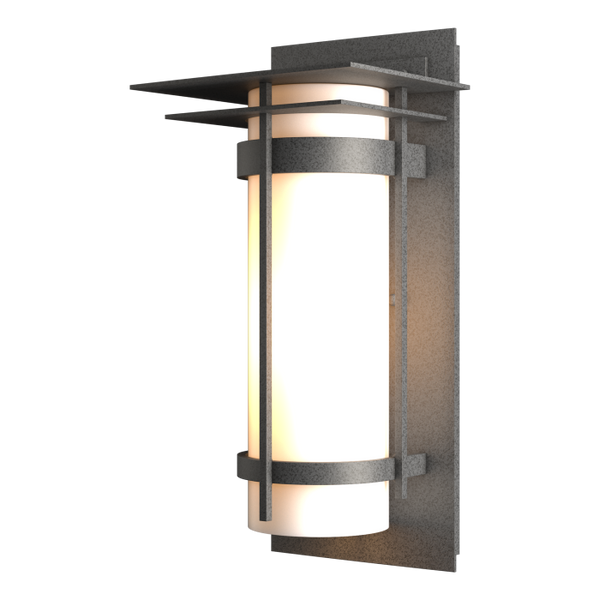Banded with Top Plate Outdoor Sconce