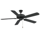 Plafond extérieur Meridian M2020MBK 52" Ventilateur  en noir mat