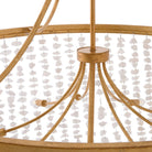 Fredrick Ramond FR41599DA Myra Cristal de roche à plusieurs niveaux Suspension en laiton vieilli
