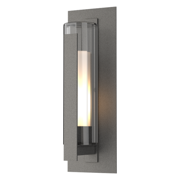 Vertical Bar Fluted Glass Large Outdoor Sconce