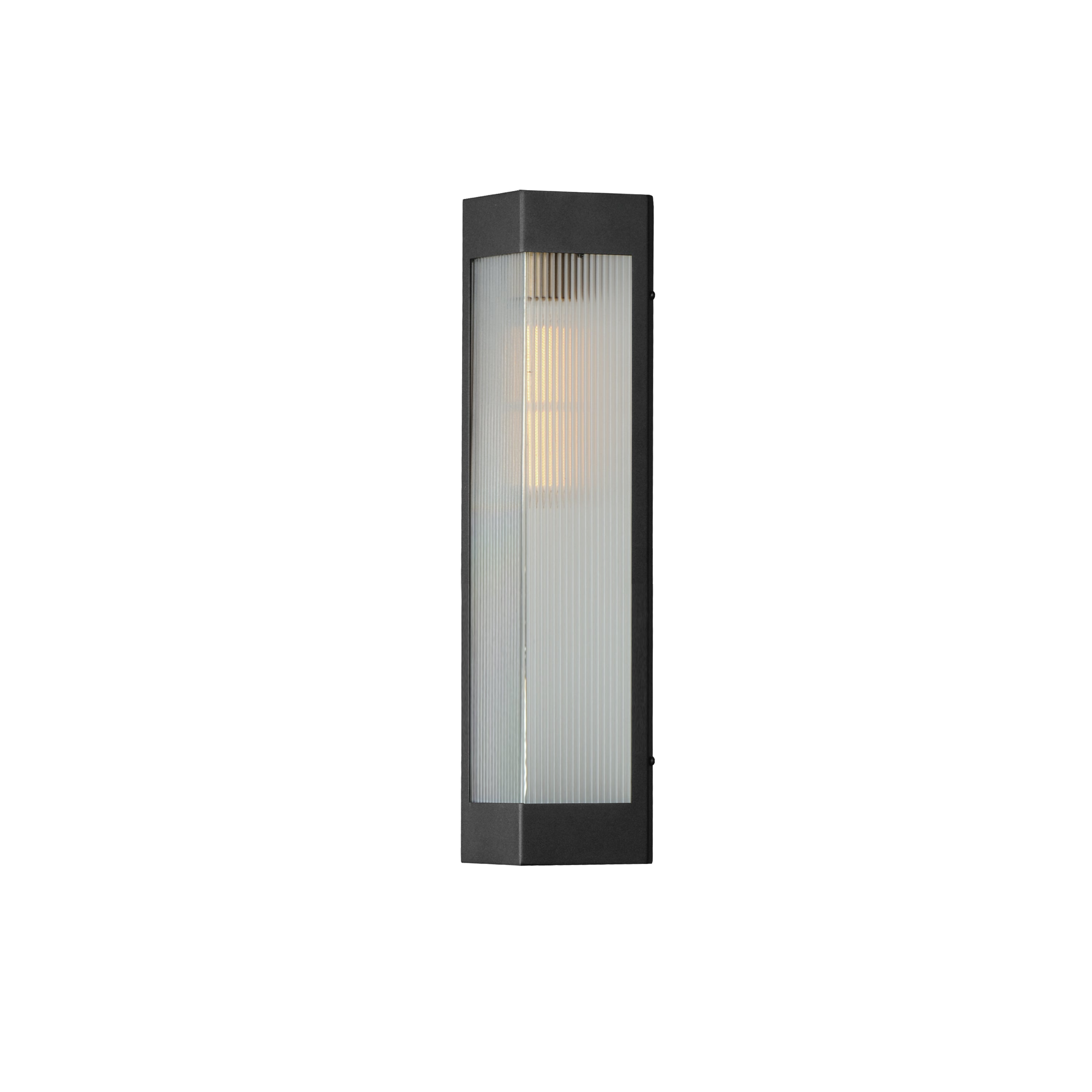 Maxim - 30762CRBKAB - One Light Outdoor Wall Sconce - Triform - Black / Antique Brass