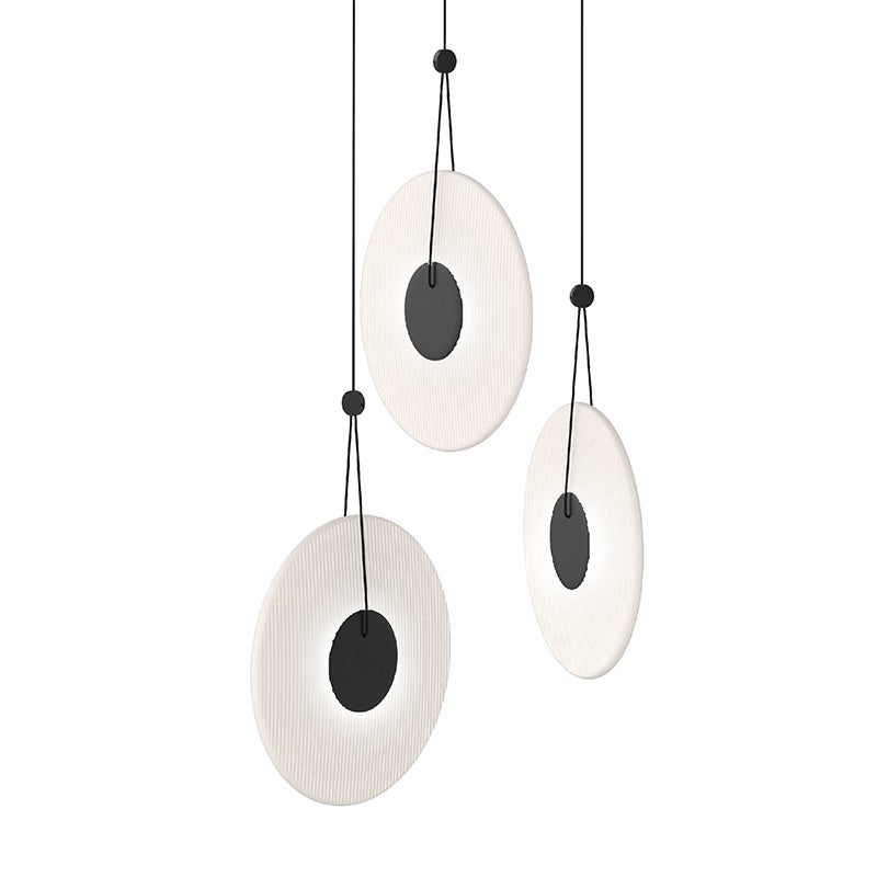 Sonneman 3113.25E Méclisse LED Suspension en noir satiné