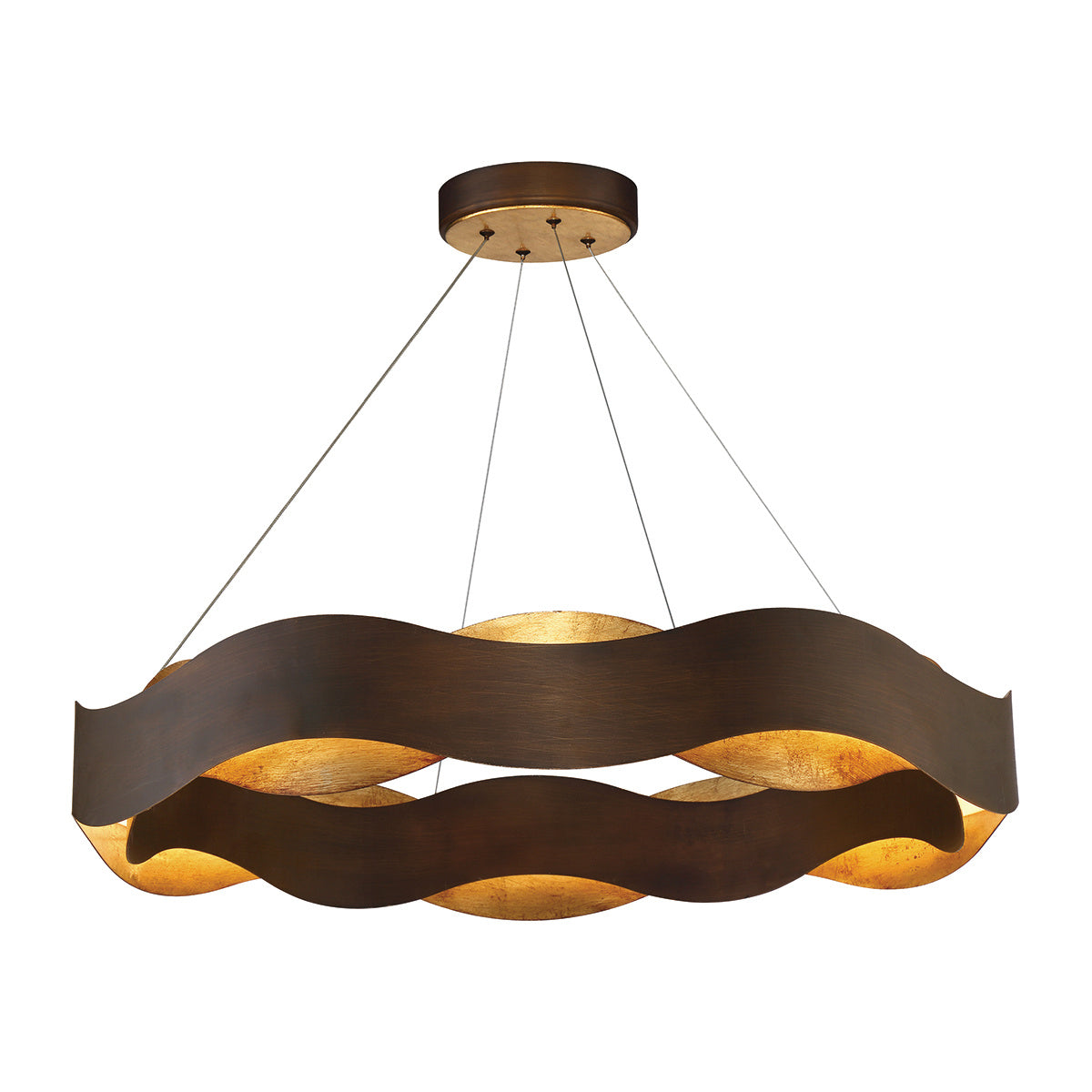 Eurofase 31384-018 Vaughan LED Chandelier in Bronze-Gold
