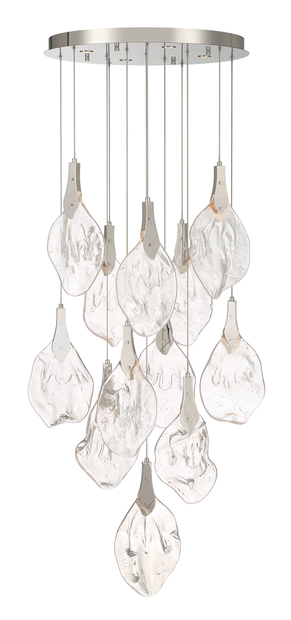 Eurofase 50102-013 Jateo LED Multi-Light Pendant in Polished Nickel