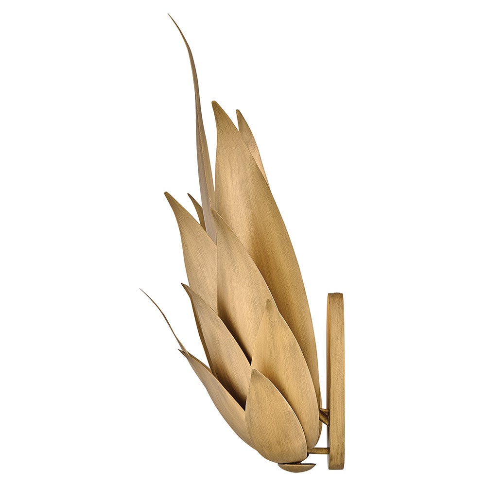 Fredrick Ramond FR30810BNG Agave Botanical Sconce in Burnished Gold