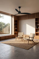 Faro Barcelona 32100UL Just Ceiling Fan in Matt Black