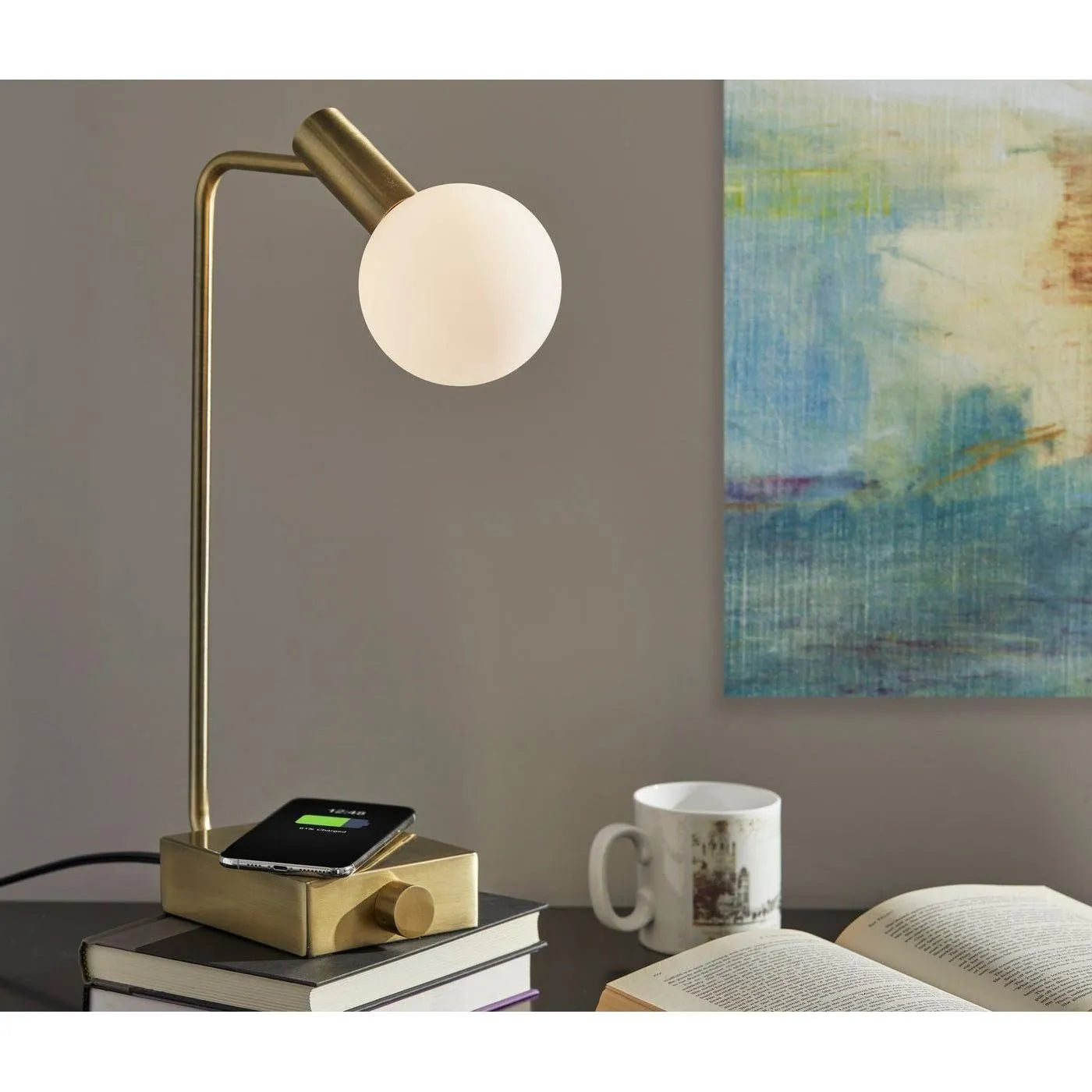 Adesso Home - 3214-21 - LED Desk Lamp - Windsor - Antique Brass
