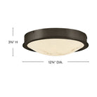 Fredrick Ramond FR31011BX Cava LED Plafonnier FR31011 en oxyde noir