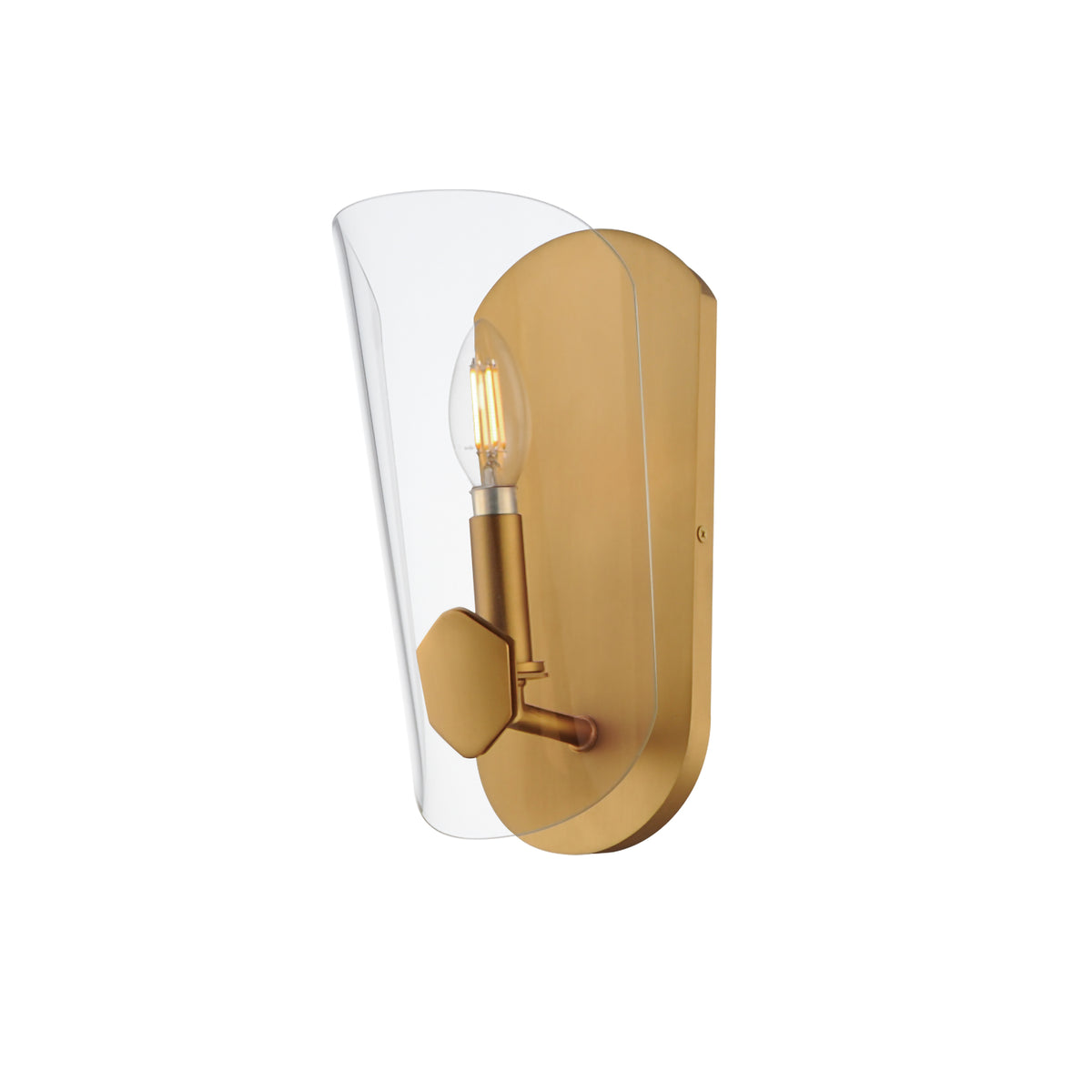 Maxim - 32351CLNAB - One Light Wall Sconce - Armory - Natural Aged Brass