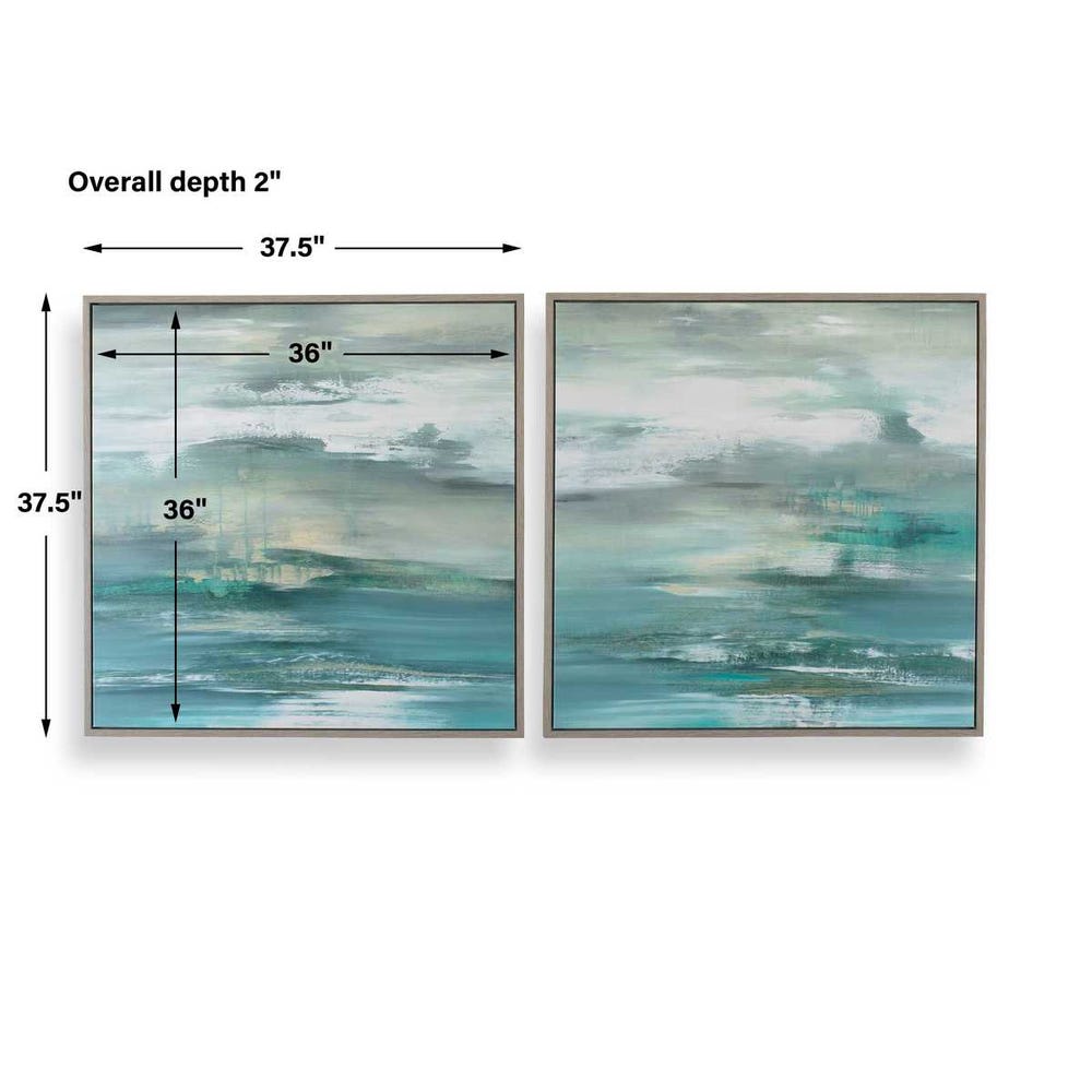 Tranquil State Of Mind Framed Canvases, S/2