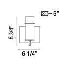 Eurofase 34133-043 Pista Wall Sconce in Gold