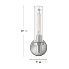 Éclairage Hinkley 51450CM Vaughn Murale dans Chrome