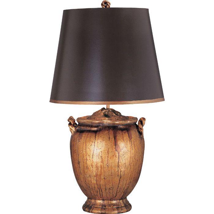 Lucas + McKearn - TA1118 - One Light Table Lamp - Jackson - Antiqued Silver W/Gold