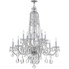 Crystorama - 1112-CH-CL-S - 12 Lumière Suspendu - Cristal traditionnel - Chrome poli