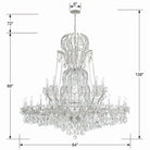 Crystorama - 4460-CH-CL-SAQ - 37 Light Chandelier - Maria Theresa - Polished Chrome