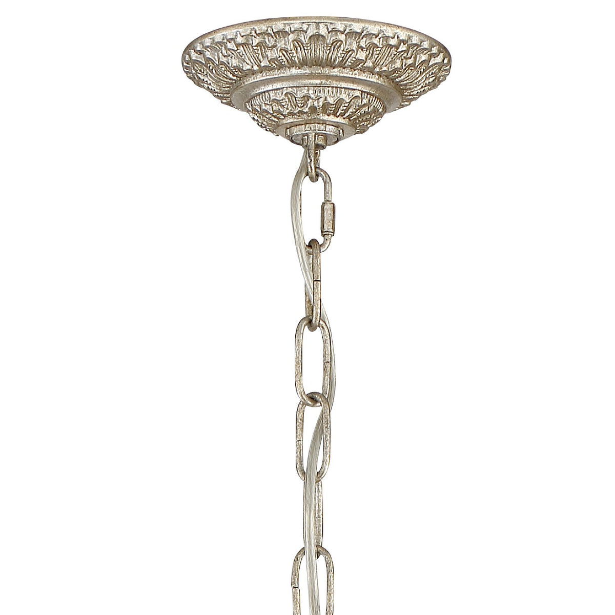 Crystorama - 5114-OS-CL-S - Mini lampe à quatre lumières Suspendu - Regis - Olde Silver