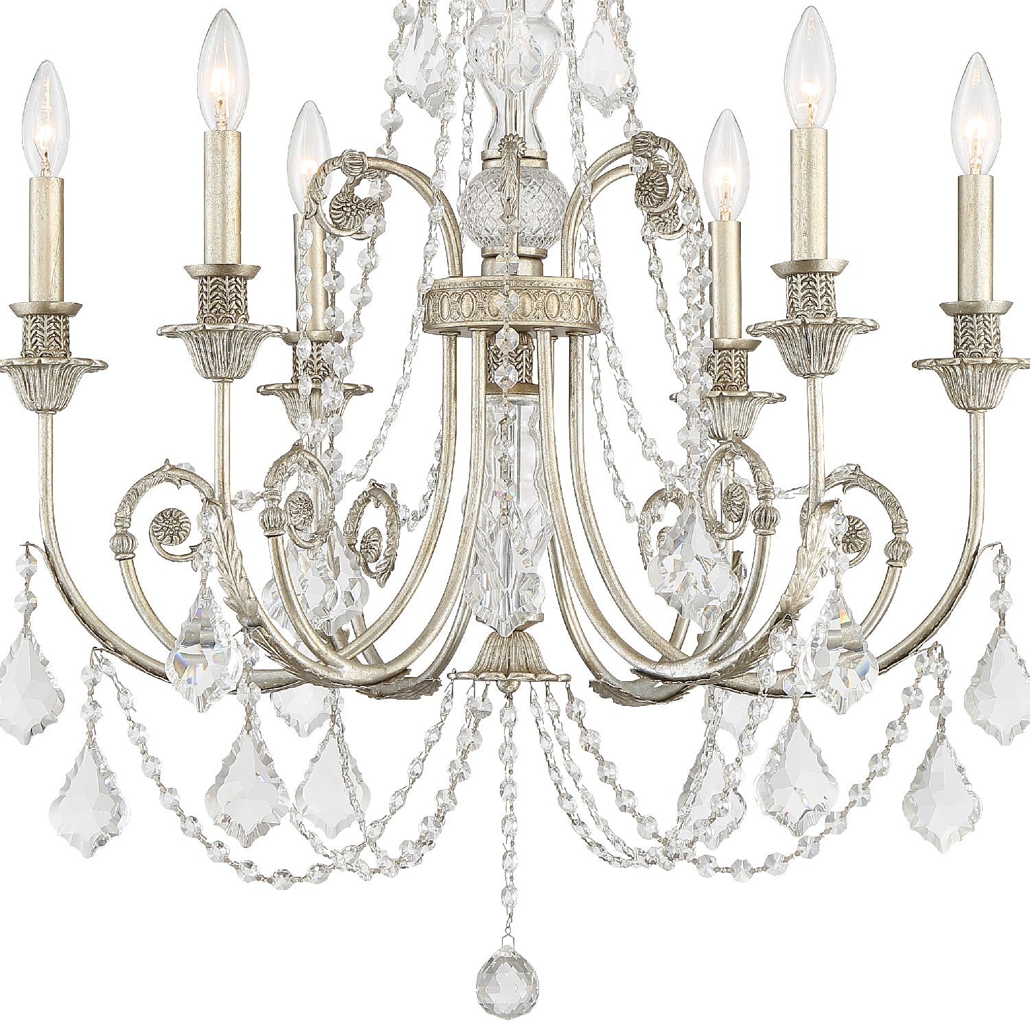 Crystorama - 5116-OS-CL-S - Six lumières Suspendu - Regis - Olde Silver