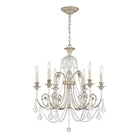 Crystorama - 5116-OS-CL-SAQ - Six lumières Suspendu - Regis - Olde Silver