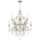 Crystorama - 5119-OS-CL-SAQ - 12 Lumières Suspendu - Regis - Olde Silver