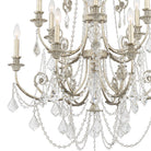 Crystorama - 5119-OS-CL-SAQ - 12 Lumières Suspendu - Regis - Olde Silver