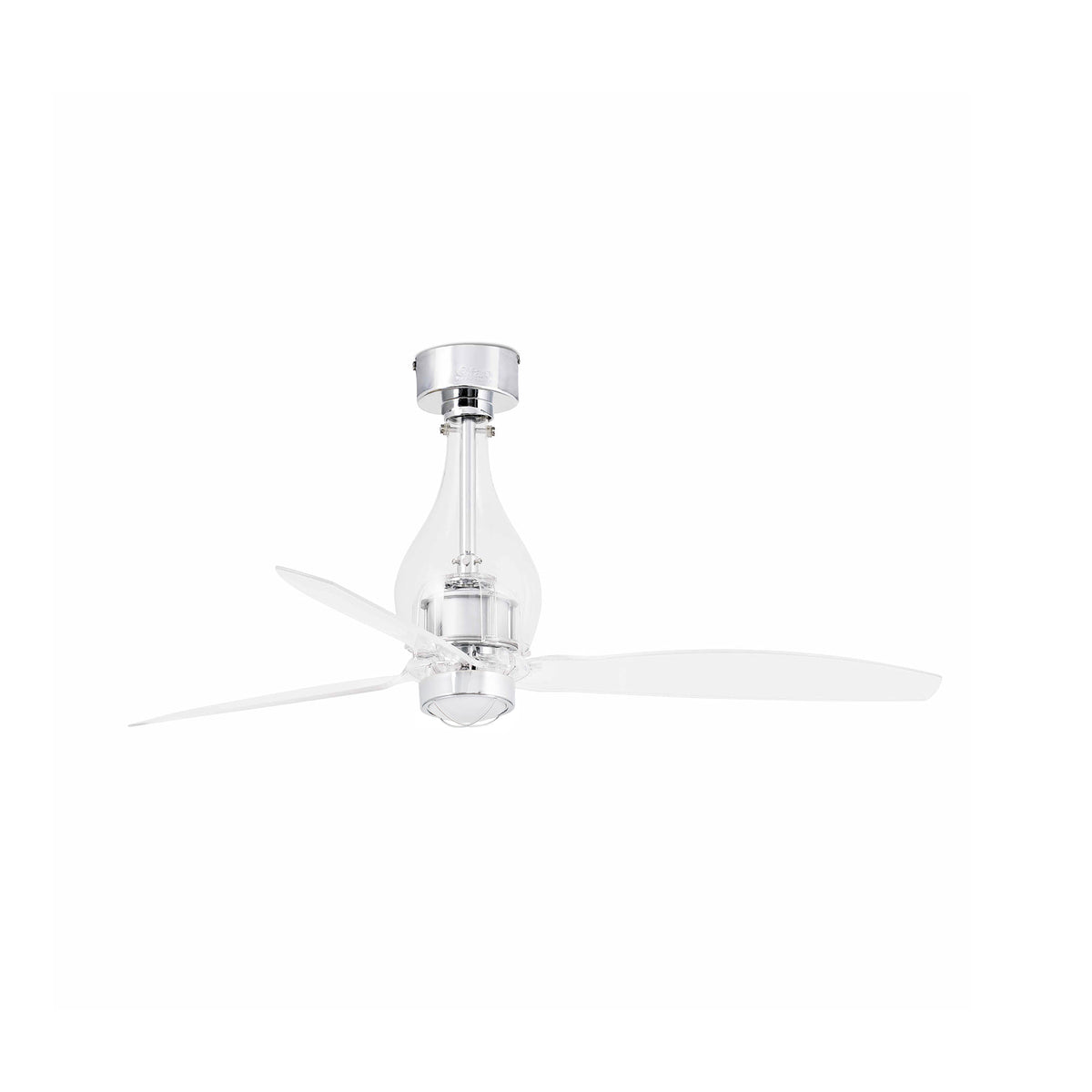 Faro Barcelona 33382UL-18 Mini Eterfan Ceiling Fan in Transparent