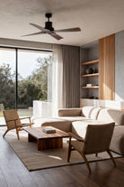 Faro Barcelona 33481UL Winche Ceiling Fan in Black/Brown