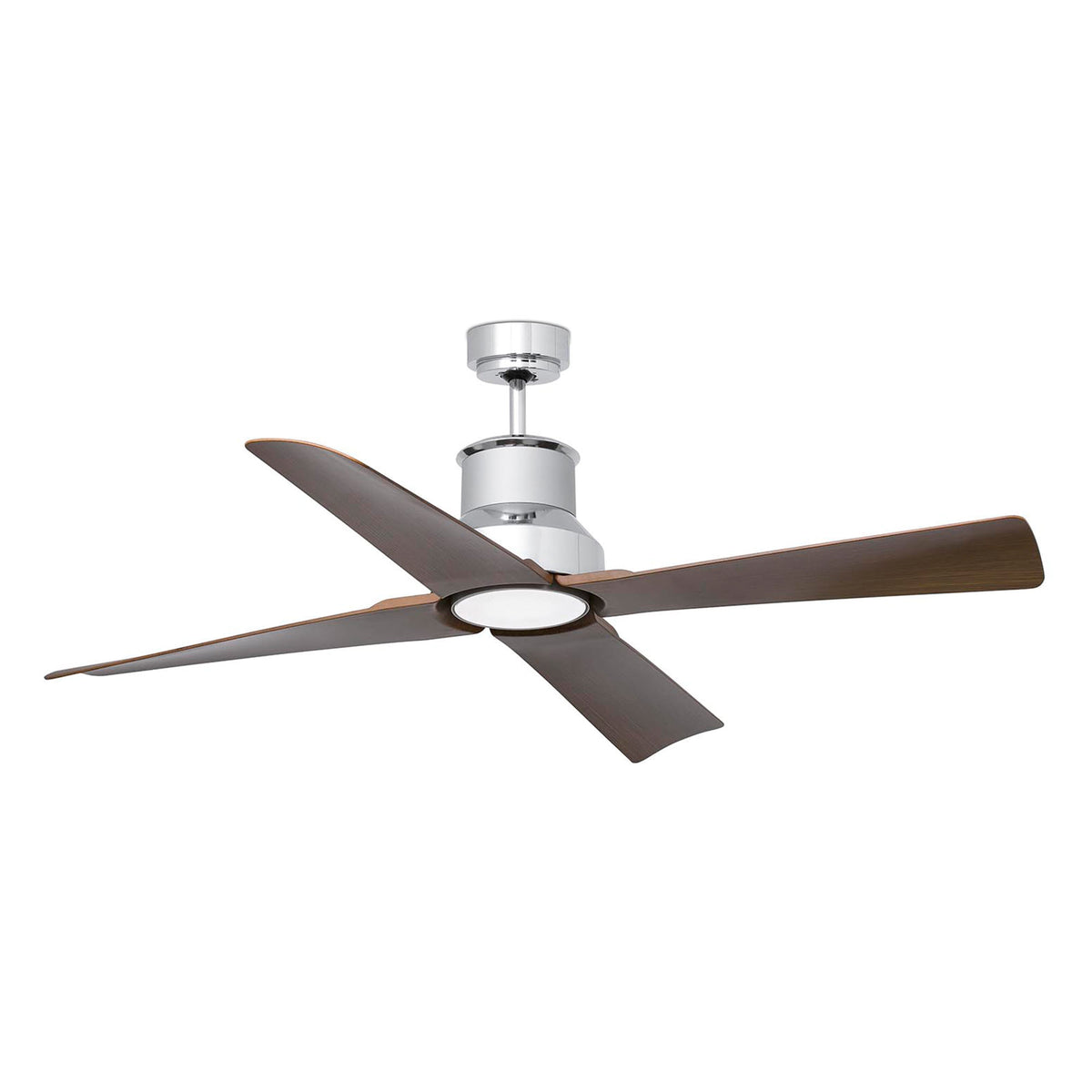 Faro Barcelona 33482UL Winche Ceiling Fan in Chrome/Brown