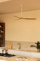 Faro Barcelona 33816-US Punt Ceiling Fan in White/Maple