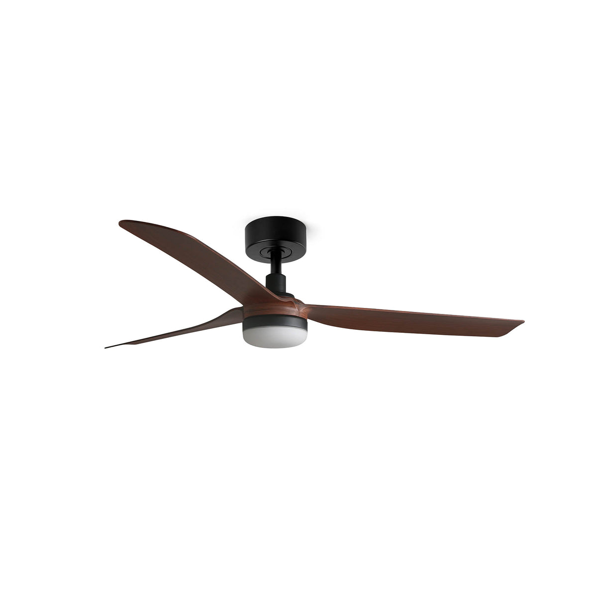 Faro Barcelona 338171T-US Punt Ceiling Fan in Black/Walnut