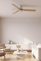 Faro Barcelona 338291T-US Punt Tub Ceiling Fan in White/Maple