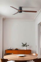 Faro Barcelona 33831-US Punt Tub Ceiling Fan in Black/Walnut