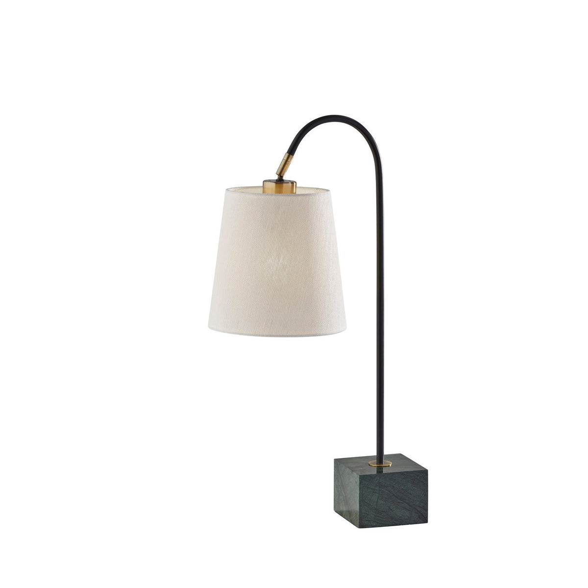Adesso Home - 3398-01 - Table Lamp - Hanover - Black W. Antique Brass Accent