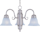 Maxim Lighting 91196MRSN Builder Basics Chandelier in Satin Nickel