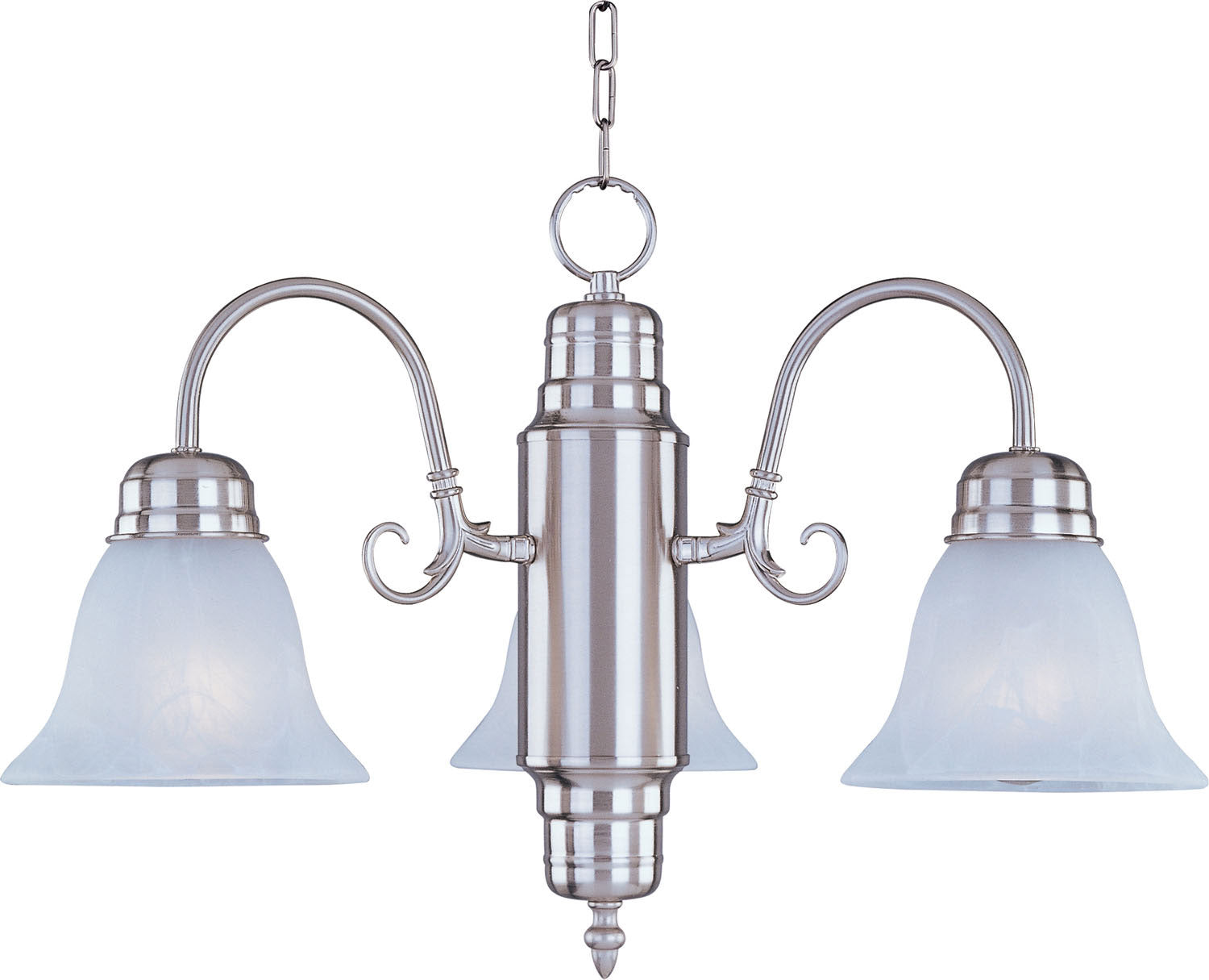 Maxim Lighting 91196MRSN Builder Basics Chandelier in Satin Nickel